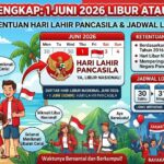 1 Juni 2026 Libur atau Tidak? Simak Ketentuan Hari Lahir Pancasila dan Jadwal Long Weekend