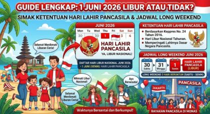 1 Juni 2026 Libur atau Tidak? Simak Ketentuan Hari Lahir Pancasila dan Jadwal Long Weekend