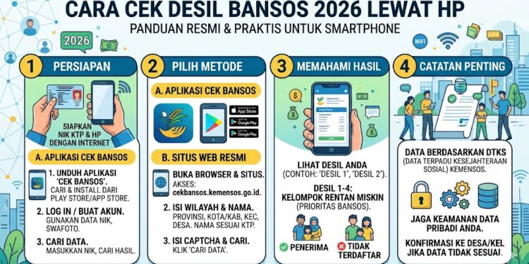 Cara Cek Desil Bansos 2026 Lewat HP