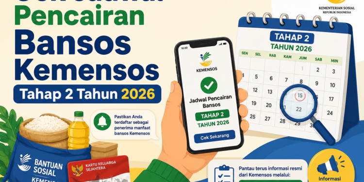 Cek Jadwal Pencairan Bansos Kemensos Tahap 2 Tahun 2026