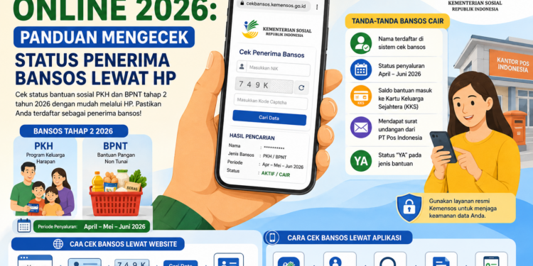 Cek Bansos Online 2026: Panduan Mengecek Status Penerima Bansos Lewat HP