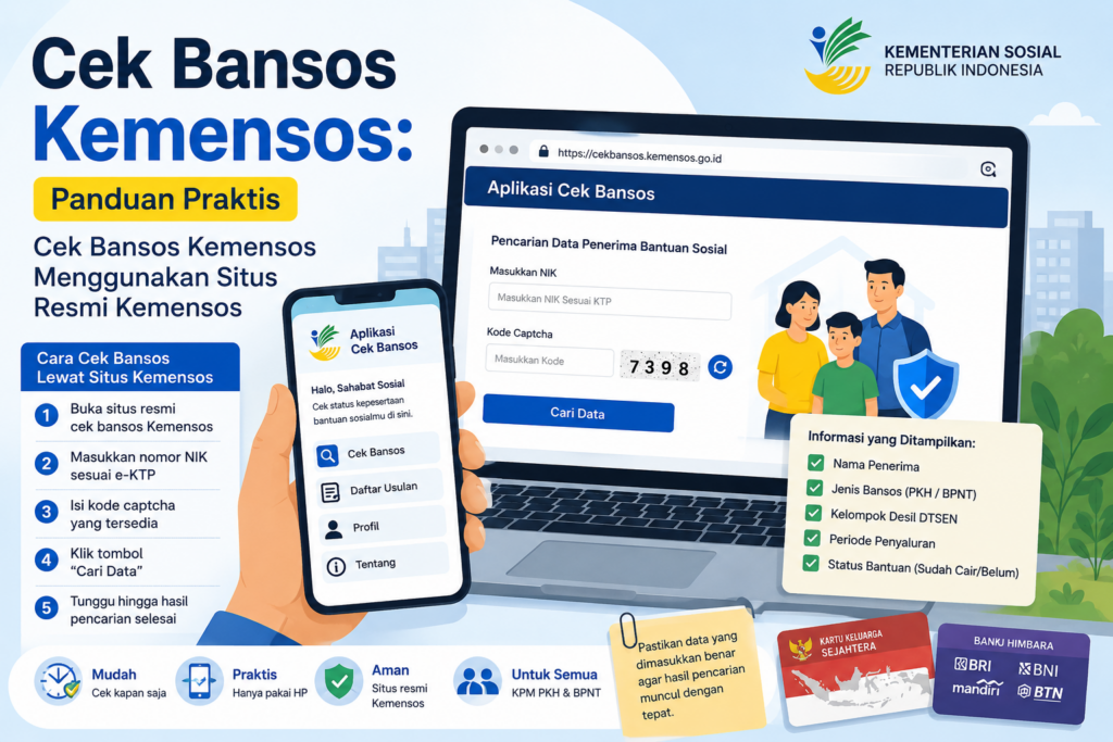 Cek Bansos Kemensos: Panduan Praktis Cek Bansos Kemensos Menggunakan Situs Resmi Kemensos
