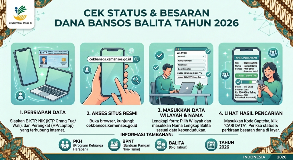 Cek Status dan Besaran Dana Bansos Balita Tahun 2026