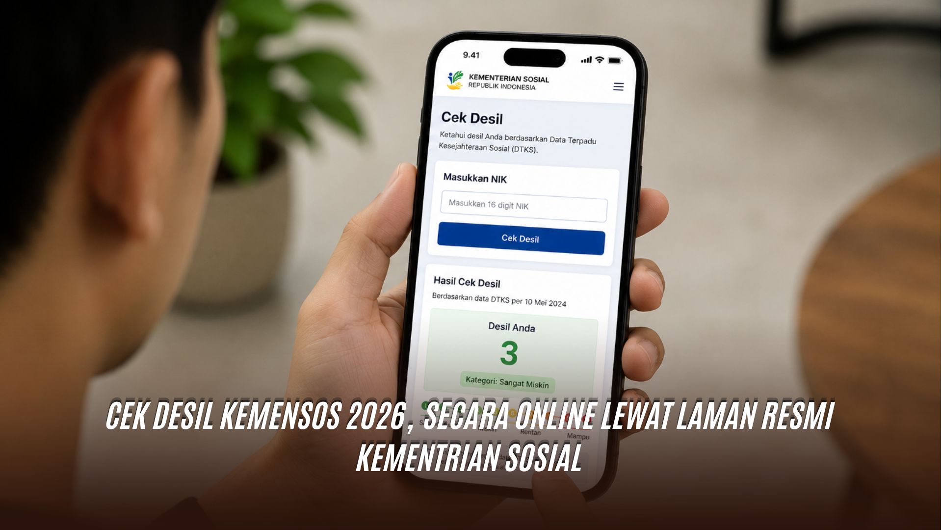 Cek Desil Kemensos 2026