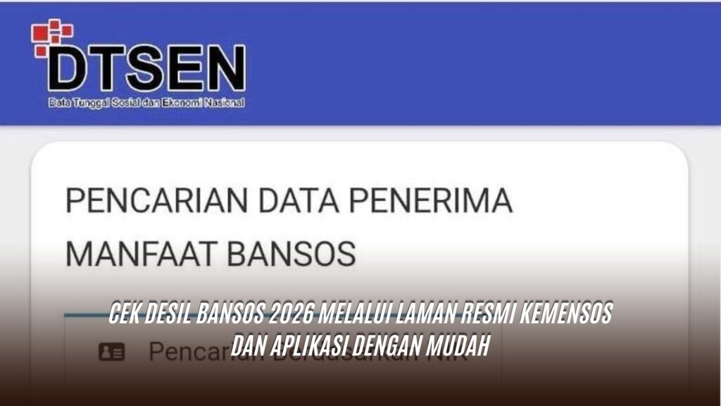 Cek Desil Bansos 2026