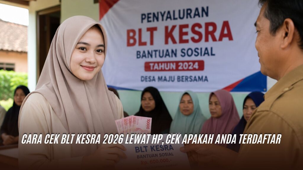 Cara Cek BLT Kesra 2026 Lewat HP