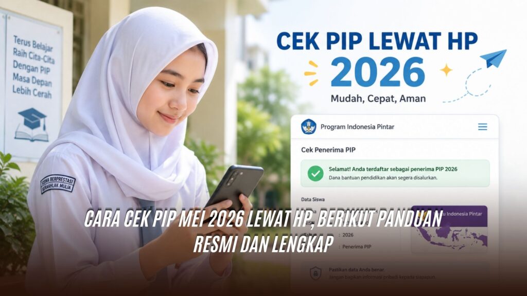 Cara Cek PIP Mei 2026 Lewat HP