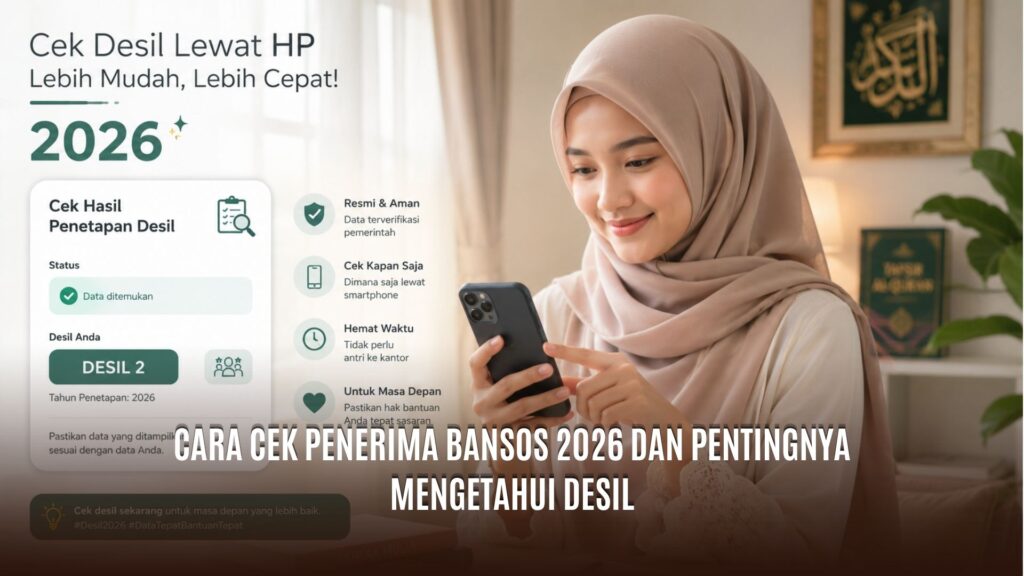 Cara Cek Penerima Bansos 2026 dan Pentingnya Mengetahui Desil