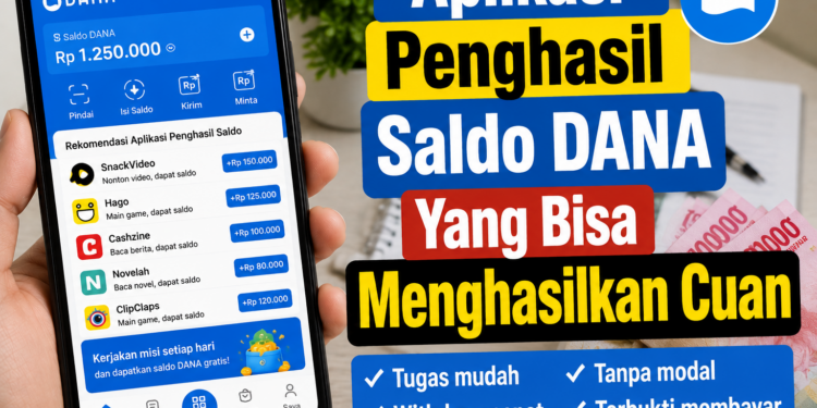 Aplikasi Penghasil Saldo DANA Yang Bisa Menghasilkan Cuan