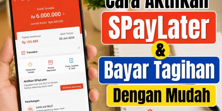 Cara Aktifkan SPayLater dan Bayar Tagihan Dengan Mudah
