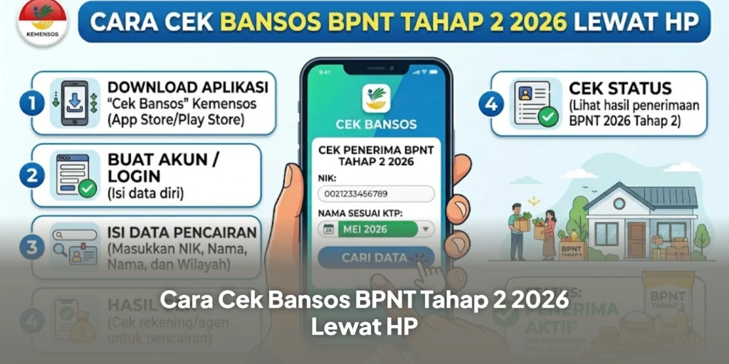 Cara Cek Bansos BPNT Tahap 2 2026 Lewat HP