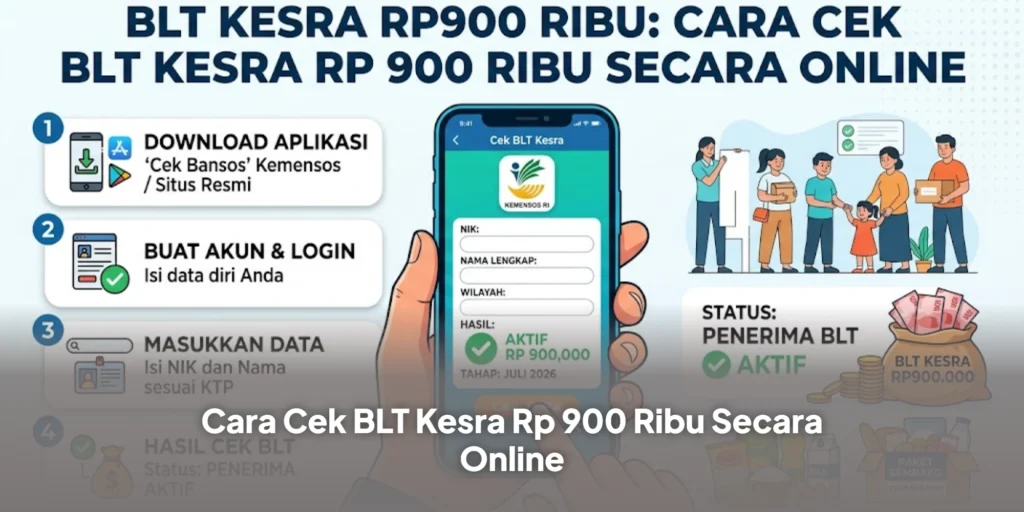 BLT Kesra Rp900 Ribu: Cara Cek BLT Kesra Rp 900 Ribu Secara Online