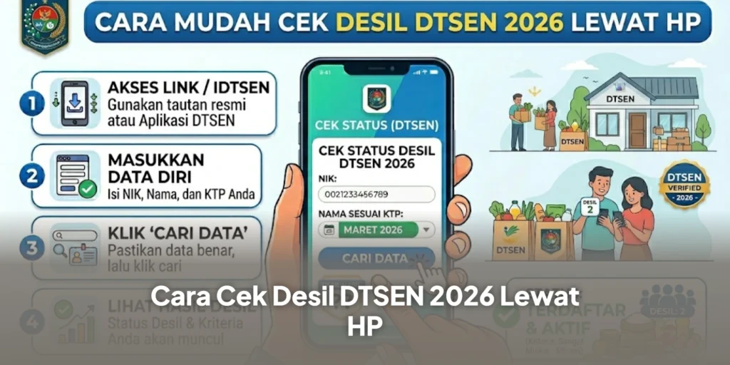 Cek DTSEN: Cara Mudah Cek Desil DTSEN 2026 Lewat HP