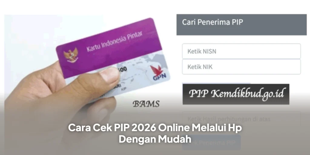 Cara Cek PIP 2026 Online Melalui Hp Dengan Mudah