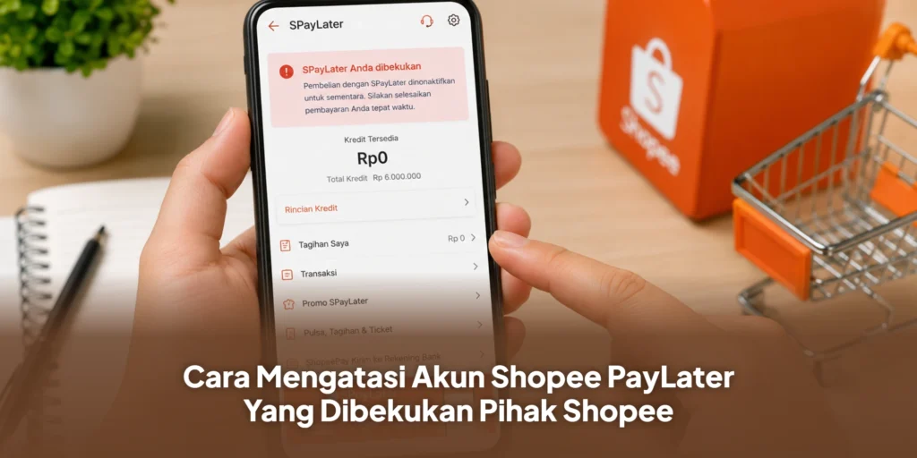 Cara Mengatasi Akun Shopee PayLater Yang Dibekukan Pihak Shopee