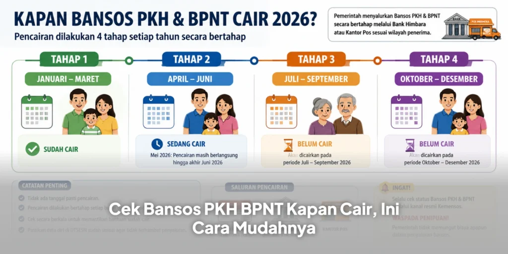 Cek Bansos PKH BPNT Kapan Cair, Ini Cara Mudahnya