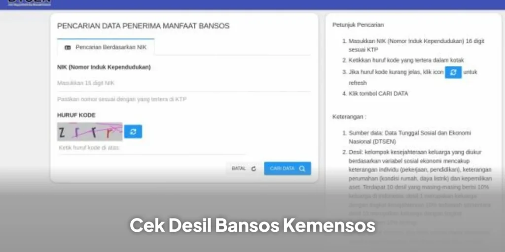 Cek Desil Bansos Kemensos, Simak Cara Cek Status Penerimanya