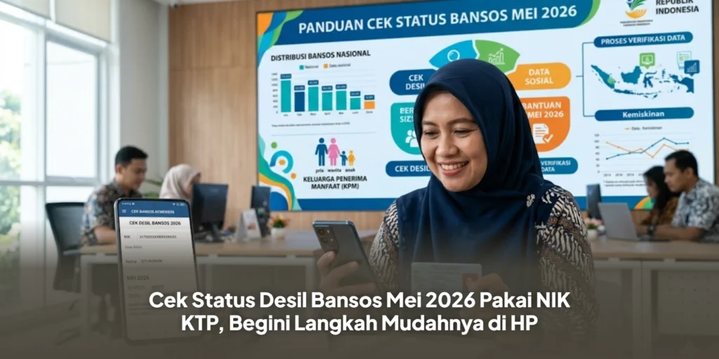 Cek Status Desil Bansos Mei 2026 Pakai NIK KTP, Begini Langkah Mudahnya di HP