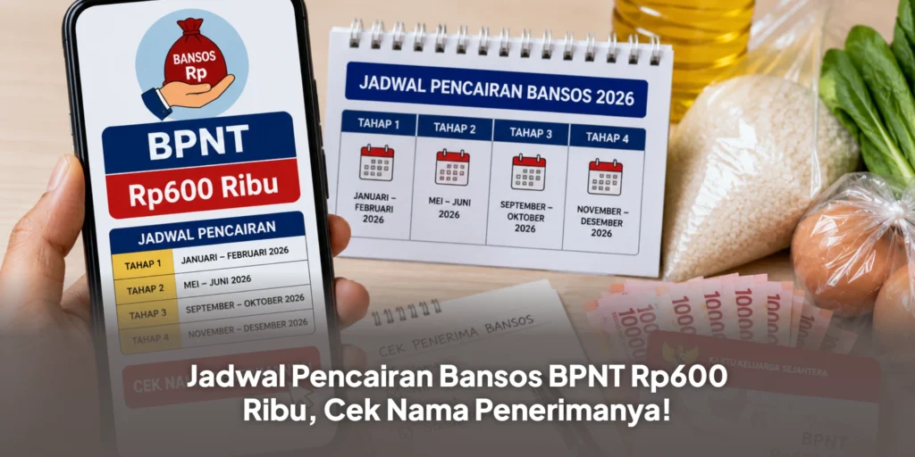 Jadwal Pencairan Bansos BPNT Rp600 Ribu, Cek Nama Penerimanya!