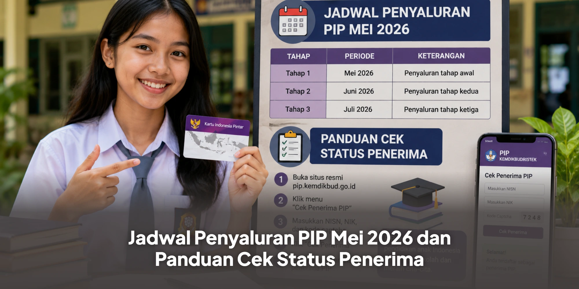 Jadwal Penyaluran PIP Mei 2026 dan Panduan Cek Status Penerima