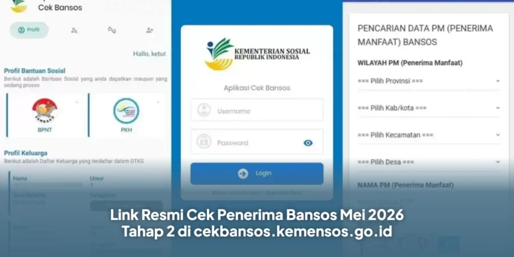 Link Resmi Cek Penerima Bansos Mei 2026 Tahap 2 di cekbansos.kemensos.go.id