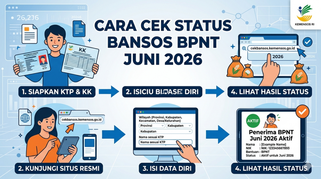 Cara Cek Status Bansos BPNT Juni 2026