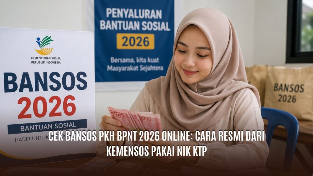 Cek Bansos PKH BPNT 2026 Online: Cara Resmi dari Kemensos Pakai NIK KTP