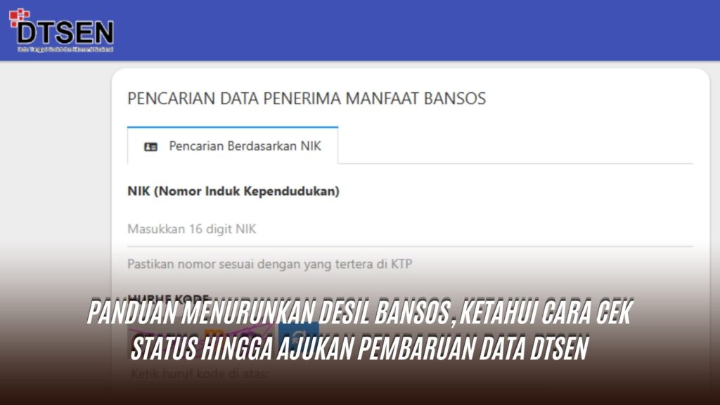 Panduan Menurunkan Desil Bansos, Ketahui Cara Cek Status hingga Ajukan Pembaruan Data DTSEN