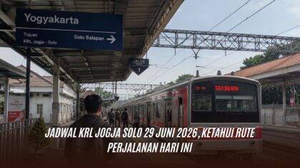 Jadwal KRL Jogja Solo 29 Juni 2026, Ketahui Rute Perjalanan Hari ini