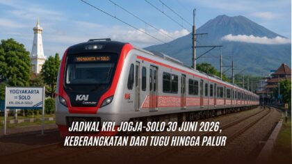 Jadwal KRL Jogja-Solo 30 Juni 2026, Keberangkatan dari Tugu hingga Palur
