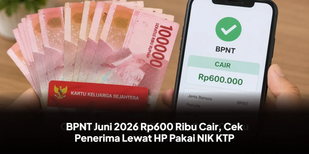 BPNT Juni 2026 Rp600 Ribu Cair, Cek Penerima Lewat HP Pakai NIK KTP