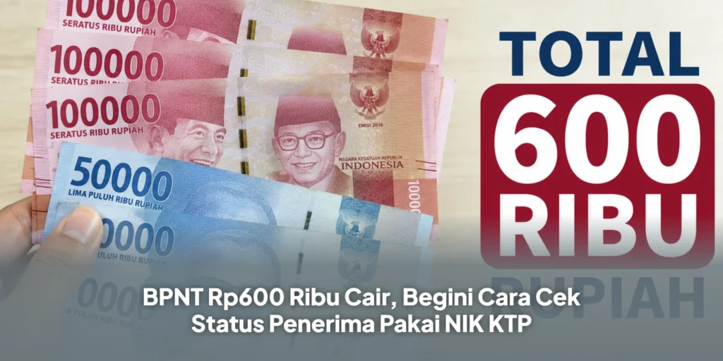 BPNT Rp600 Ribu Cair, Begini Cara Cek Status Penerima Pakai NIK KTP