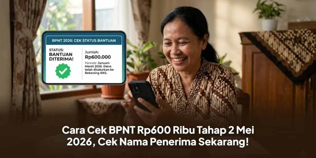 Cara Cek BPNT Rp600 Ribu Tahap 2 Mei 2026, Cek Nama Penerima Sekarang!