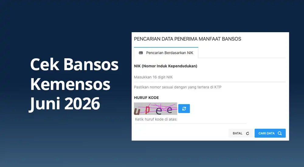 Cek Bansos: Cara Cek BPNT Juni 2026 Lengkap