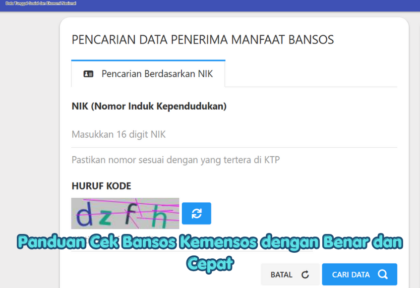 Panduan Cek Bansos Kemensos dengan Benar dan Cepat