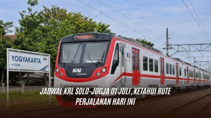 Jadwal KRL Solo-Jogja 01 Juli, Ketahui Rute Perjalanan Hari Ini