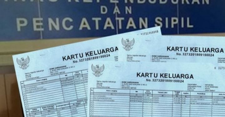 Berbeda dengan KTP, Begini Proses Perubahan Nomor Kartu Keluarga