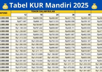 KUR Mandiri 2025: Daftar Pinjaman, Angsuran, dan Suku Bunga untuk UMKM