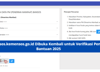 Cekbansos.kemensos.go.id Dibuka Kembali untuk Verifikasi Penerima Bantuan 2025