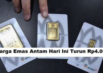 Harga Emas Antam Hari Ini Turun Rp4.000, Cek Update Terbaru dan Daftar Harga Lengkap