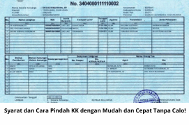 Syarat dan Cara Pindah KK dengan Mudah dan Cepat Tanpa Calo!