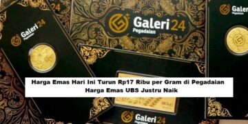Harga Emas Hari Ini Turun Rp17 Ribu per Gram di Pegadaian, Harga Emas UBS Justru Naik