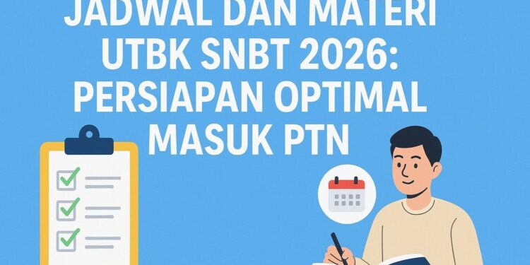 Jadwal dan Materi UTBK SNBT 2026 Persiapan Optimal Masuk PTN