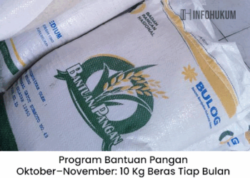 Program Bantuan Pangan Oktober–November: 10 Kg Beras Tiap Bulan untuk 18,22 Juta Keluarga