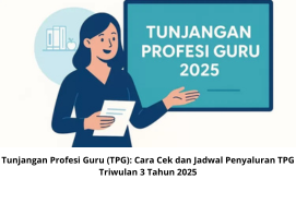 Tunjangan Profesi Guru (TPG): Cara Cek dan Jadwal Penyaluran TPG Triwulan 3 Tahun 2025