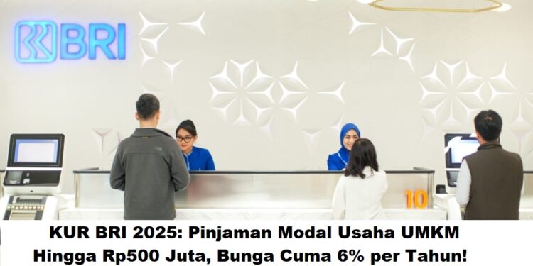 KUR BRI 2025: Pinjaman Modal Usaha UMKM Hingga Rp500 Juta, Bunga Cuma 6% per Tahun!