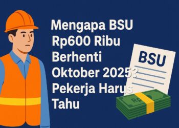 Mengapa BSU Rp600 Ribu Berhenti Oktober 2025? Pekerja Harus Tahu