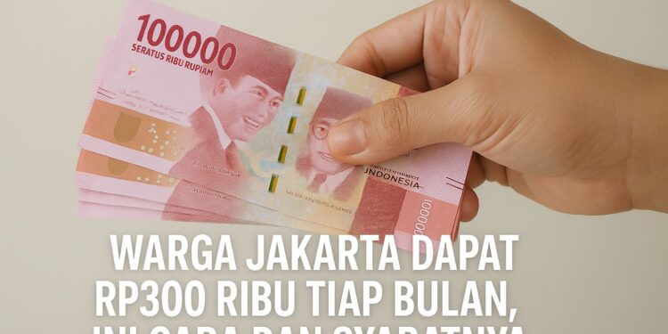 Warga Jakarta Dapat Rp300 Ribu Tiap Bulan, Ini Cara dan Syaratnya