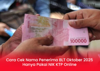 Cara Cek Nama Penerima BLT Oktober 2025 Hanya Pakai NIK KTP Online