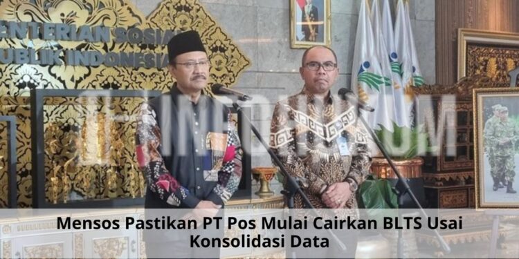 Mensos Pastikan PT Pos Mulai Cairkan BLTS Usai Konsolidasi Data